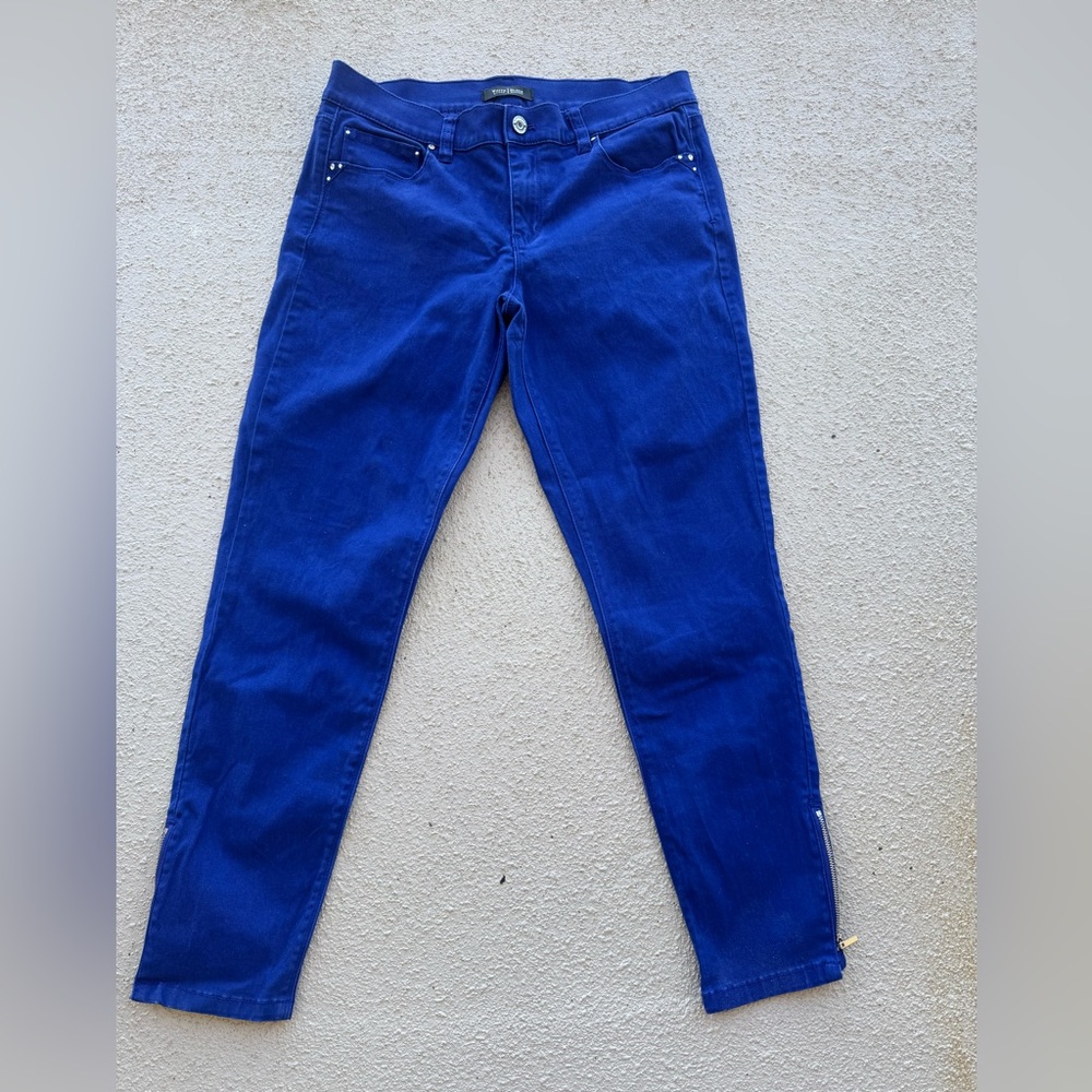 White House Black Market, Blue, Straight Leg, Pants, Feel Beautiful, Skimmer 12